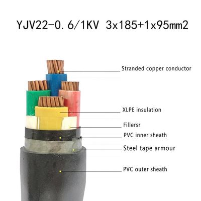014 Xlpe 3+1 Core Armored Power Cable Single Wire Cable